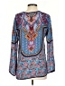 Tolani Blue 3/4 Sleeve Blouse Size S - photo 2