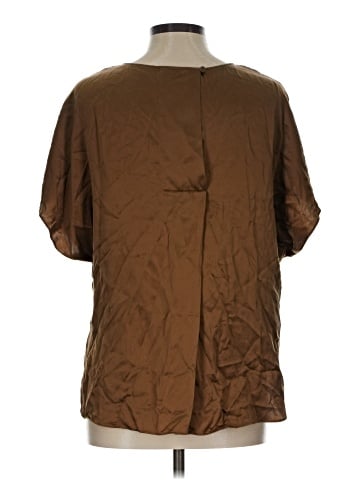 Unbranded Short Sleeve Silk Top (view 2)