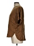 Unbranded 100% Silk Brown Short Sleeve Silk Top Size L - photo 5