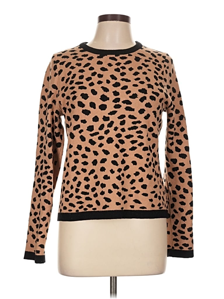 Pre-owned H By Halston Pullover Sweater In Brown