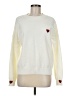 Unbranded Hearts Ivory Pullover Sweater Size M - photo 1