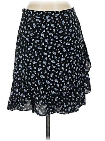 Madewell Ruffle-Wrap Mini Skirt in Baby's Breath (view 1)