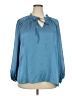 Vince Camuto 100% Polyester Teal 3/4 Sleeve Blouse Size 2X - photo 1