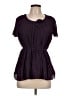 Assorted Brands Purple Short Sleeve Blouse Size 10 - photo 1