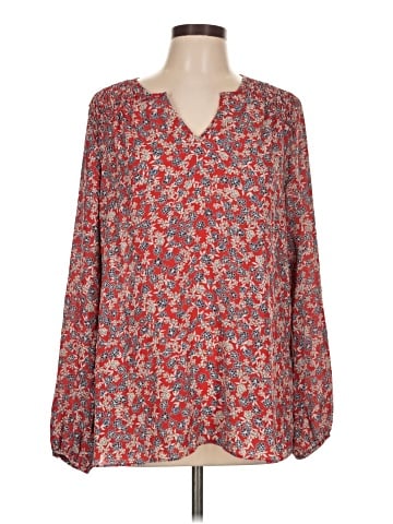 Adrienne Vittadini Long Sleeve Blouse (view 1)