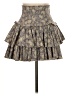 Unsubscribed 100% Elastic Paisley Gray Casual Skirt Size 0 - photo 2