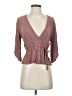 Blush 100% Rayon Brown 3/4 Sleeve Blouse Size S - photo 1