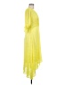 DKNY 100% Polyester Yellow Cocktail Dress Size 8 - photo 4