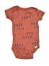 Gerber 100% Cotton Print Brown Short Sleeve Onesie Size 3-6 mo - photo 1