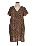 MTS Animal Print Brown Casual Dress Size L - photo 1
