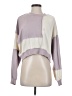 Monki Color Block Purple Sweatshirt Size S - photo 1