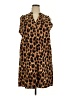 Assorted Brands 100% Polyester Animal Print Brown Casual Dress Size XXL - photo 1