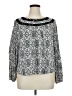 Faded Glory Silver Long Sleeve Blouse Size 16 - photo 1