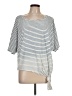 Sanctuary Stripes Ivory Short Sleeve T-Shirt Size L - photo 1