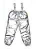 Assorted Brands Metallic Silver Casual Pants Size 10 - 12 - photo 1