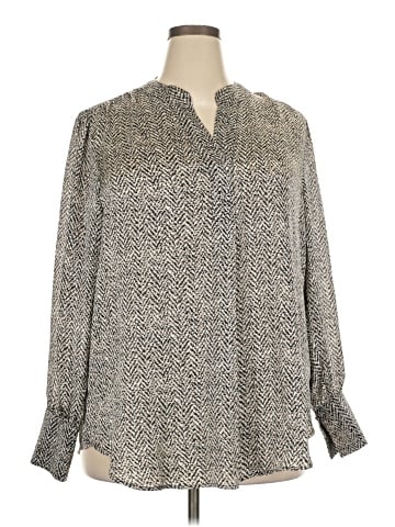 Anne Klein Long Sleeve Blouse (view 1)