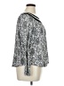 Faded Glory Silver Long Sleeve Blouse Size 16 - photo 4