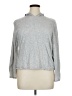 Magaschoni 100% Pima Cotton Silver Turtleneck Sweater Size XL - photo 1