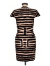 Assorted Brands 100% Cotton Stripes Brown Cocktail Dress Size 8 - photo 2