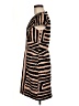 Assorted Brands 100% Cotton Stripes Brown Cocktail Dress Size 8 - photo 5
