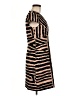 Assorted Brands 100% Cotton Stripes Brown Cocktail Dress Size 8 - photo 4