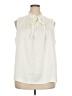 CeCe 100% Polyester Ivory Sleeveless Blouse Size 2X - photo 1
