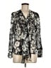 J.Jill 100% Silk Floral Black Blouse Size M (estimated) - photo 1