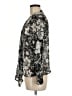 J.Jill 100% Silk Floral Black Blouse Size M (estimated) - photo 5
