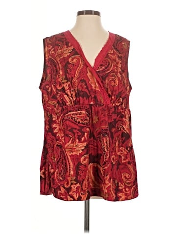 Blue Diamond Plus Sleeveless Blouse (view 1)