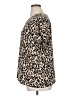 Halogen 100% Polyester Animal Print Tan Short Sleeve Blouse Size 1X - photo 5
