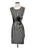 Max Studio Stripes Gray Cocktail Dress Size XS - photo 1