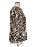 Halogen 100% Polyester Animal Print Tan Short Sleeve Blouse Size 1X - photo 4