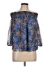 Veronica M. 100% Polyester Blue 3/4 Sleeve Blouse Size L - photo 1