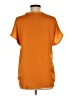Maison d' Amelie 100% Polyester Orange Short Sleeve Blouse Size M - photo 2