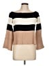 Le Lis Color Block Tan Pullover Sweater Size L - photo 1