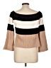Le Lis Color Block Tan Pullover Sweater Size L - photo 2