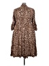 Torrid Animal Print Brown Casual Dress Size 3X Plus (3) - photo 2