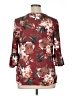 C'est La Vie 100% Polyester Burgundy 3/4 Sleeve Blouse Size 1X - photo 2