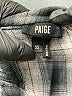 Paige 100% Viscose Plaid Gray Long Sleeve Button-Down Shirt Size XS - photo 7