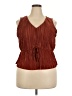 Nine West 100% Polyester Brown Sleeveless Blouse Size XXL - photo 1