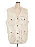 Eddie Bauer 100% Cotton Ivory Vest Size Lg Petite - photo 1