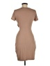 Shein Solid Tan Casual Dress Size 6 - photo 2