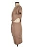 Shein Solid Tan Casual Dress Size 6 - photo 5