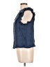 Democracy 100% Rayon Blue Sleeveless Blouse Size L - photo 5