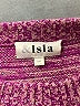 Isla Color Block Purple Wool Pullover Sweater Size S - photo 7