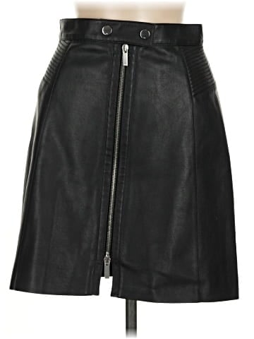 Karen Millen Faux Leather Skirt (view 1)