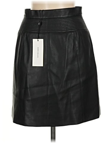 Karen Millen Faux Leather Skirt (view 2)
