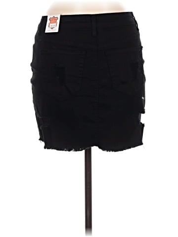 Wax Jean Denim Skirt (view 2)