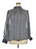 H&M 100% Polyester Polka Dots Blue 3/4 Sleeve Blouse Size XXL - photo 1