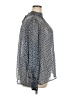 H&M 100% Polyester Polka Dots Blue 3/4 Sleeve Blouse Size XXL - photo 4